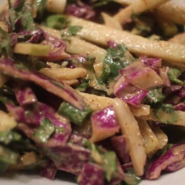 Asian Slaw with Almond Butter dressing