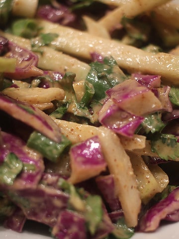 Asian Slaw with Almond Butter dressing