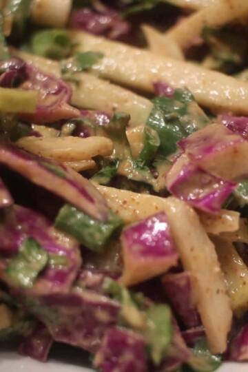 Asian Slaw with Almond Butter dressing