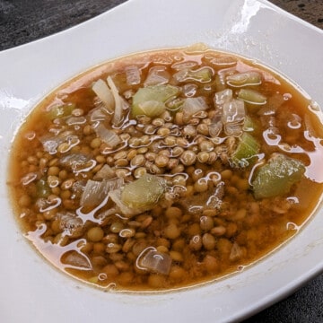 Lentil Soup with Miso