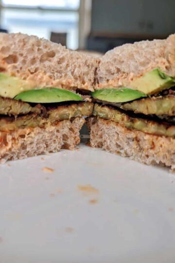 Smoked Tempeh Sandwich with Avocado