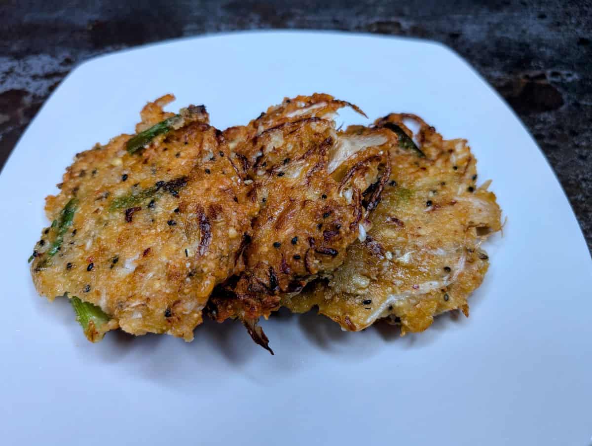 Mung bean pancakes