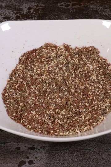 Za'atar seasoning mix.